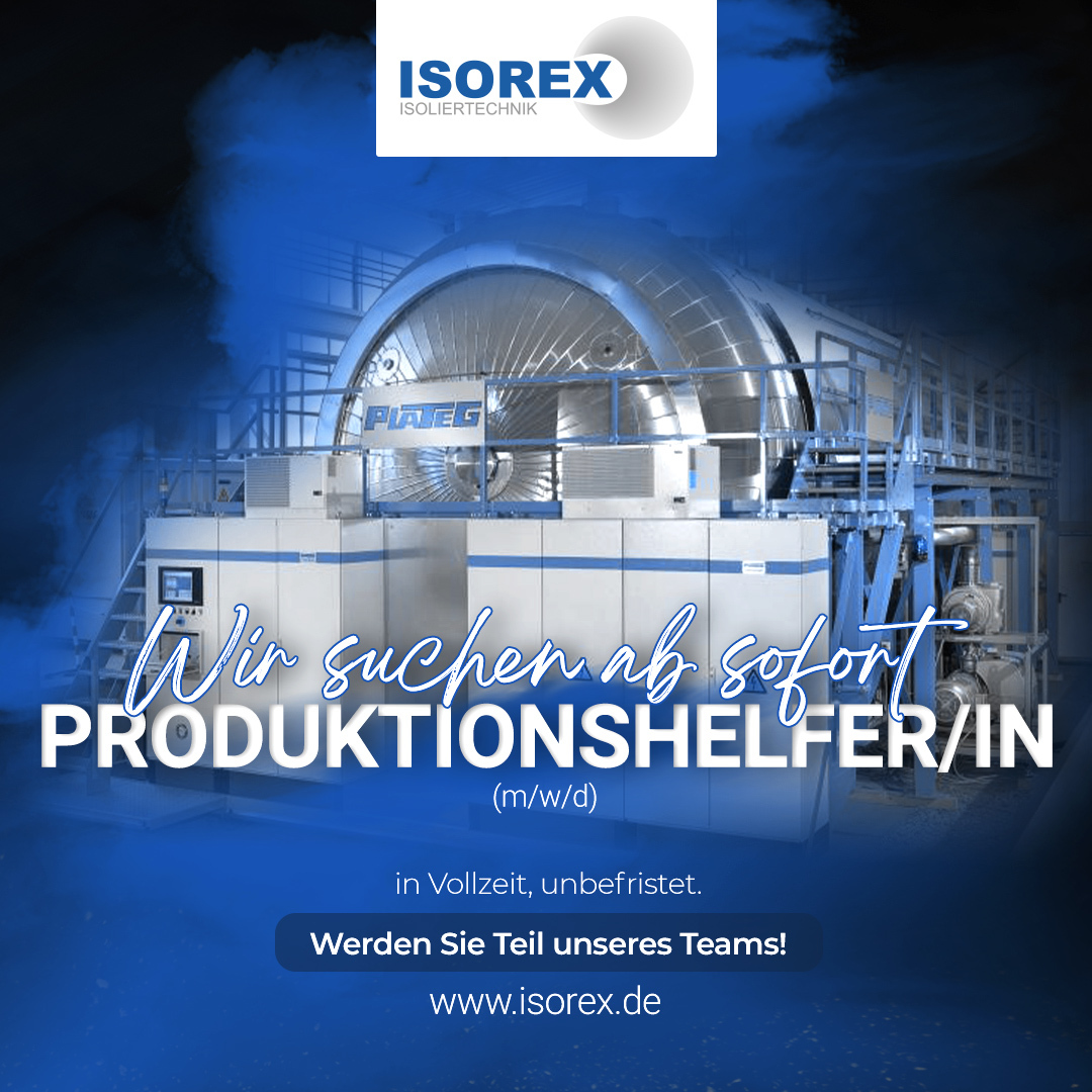 Stellenangebot-Produktionshelfer/in (m/w/d) - Isorex