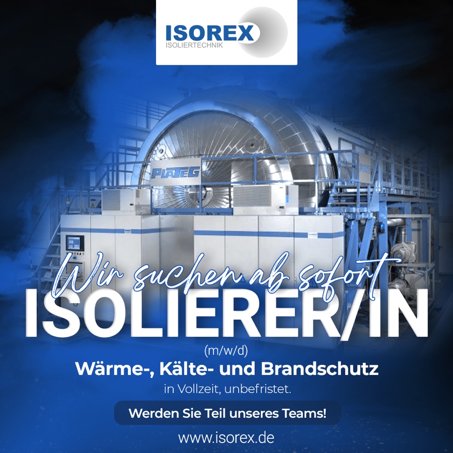 Stellenangebot-Isolierer/in (m/w/d) - Isorex